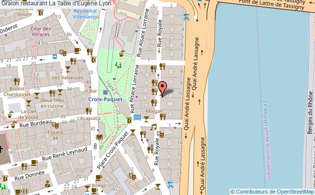 plan La Table d'Eugène Lyon