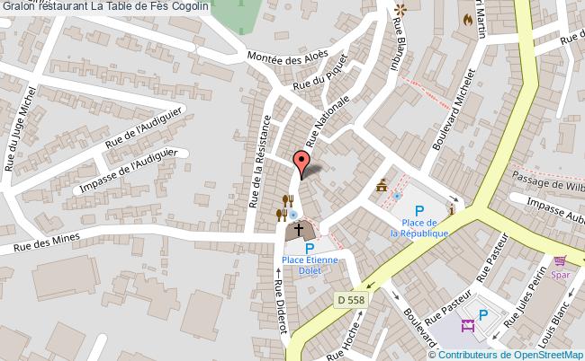 plan La Table de Fès Cogolin