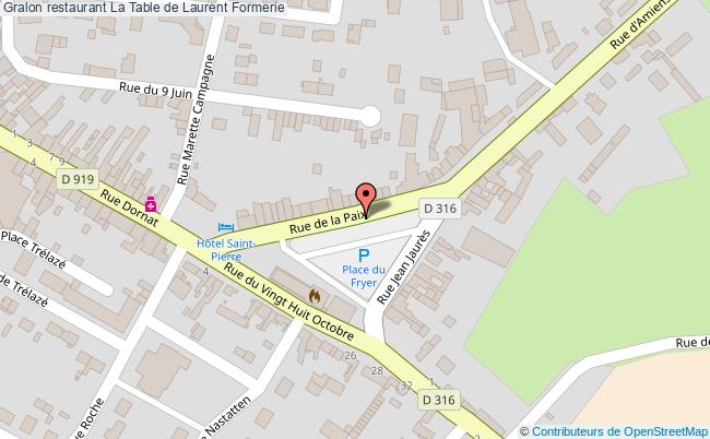 plan La Table de Laurent Formerie