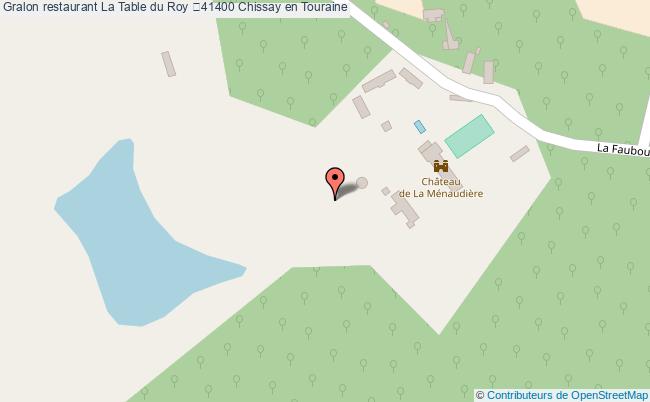 plan La Table du Roy 	41400 Chissay en Touraine