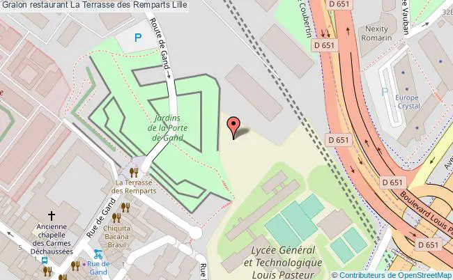 plan La Terrasse des Remparts Lille