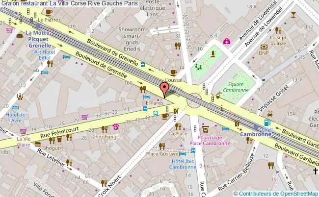plan La Villa Corse Rive Gauche Paris