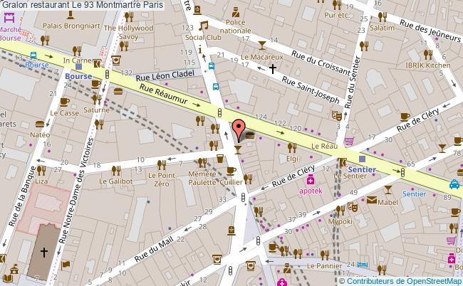 plan Le 93 Montmartre Paris