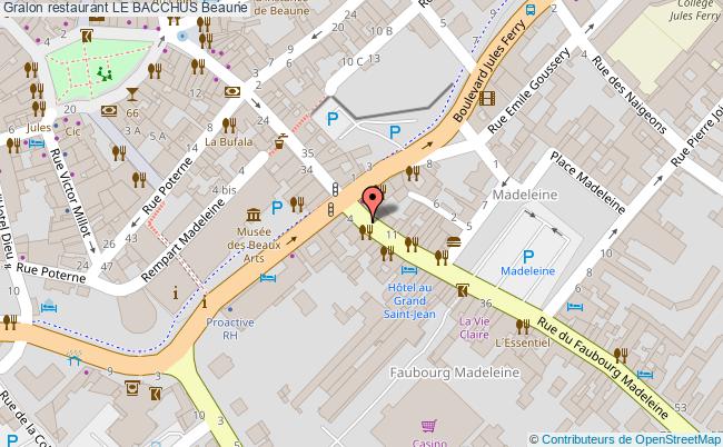 plan LE BACCHUS Beaune