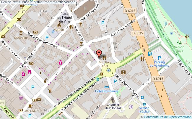 plan le bistrot montmartre Vernon