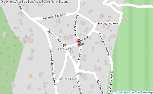 plan Le Bon Accueil Chez Nono Beaune