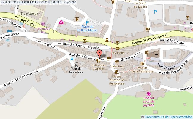 plan Le Bouche à Oreille Joyeuse