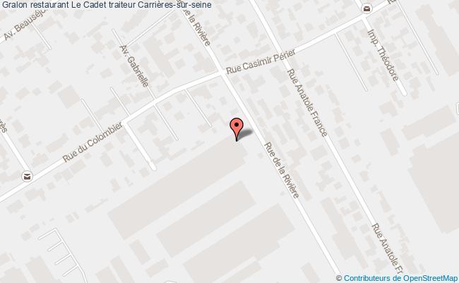 plan Le Cadet traiteur Carrières-sur-seine