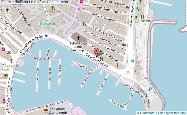 plan Le Café du Port La ciotat