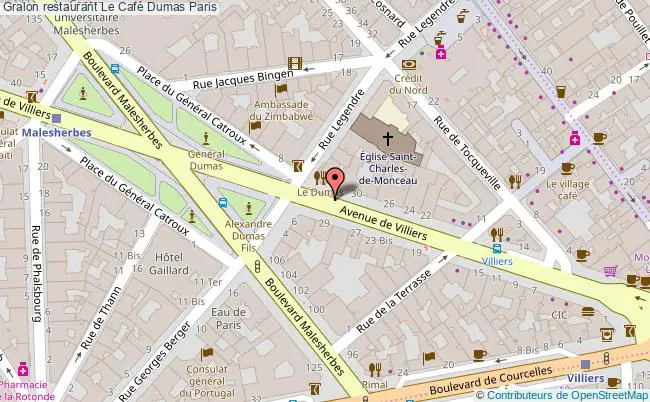 plan Le Café Dumas Paris
