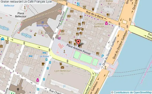 plan Le Café Français Lyon