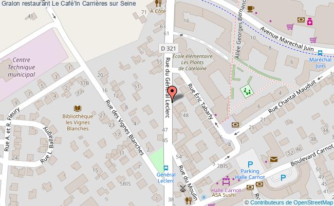 plan Le Café'In Carrières sur Seine