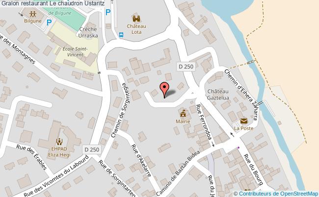 plan Le chaudron Ustaritz