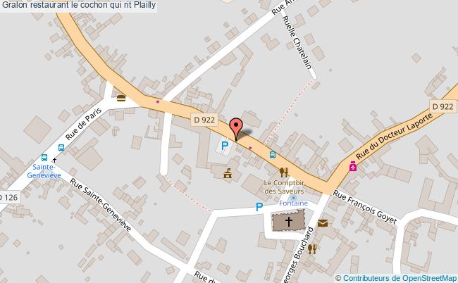 plan le cochon qui rit Plailly