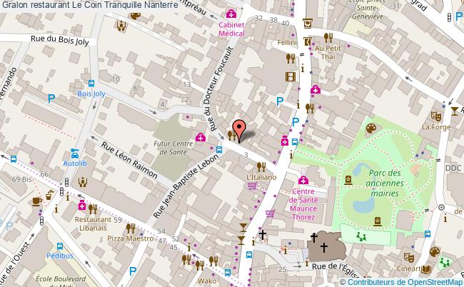 plan Le Coin Tranquille Nanterre