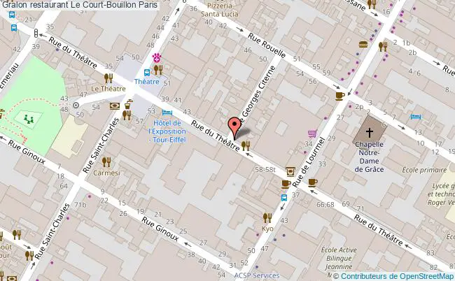 plan Le Court-Bouillon Paris