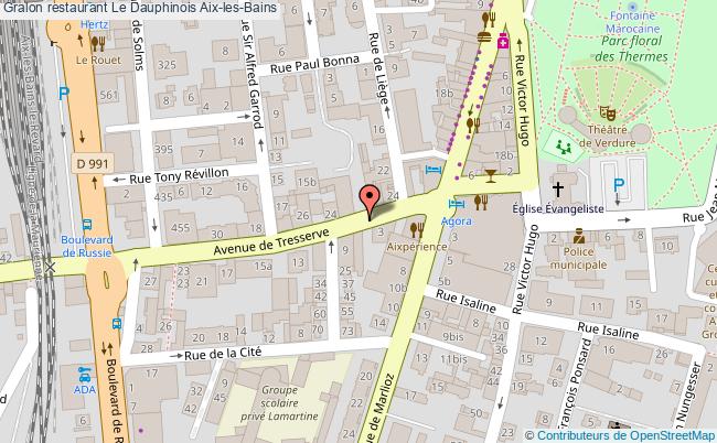 plan Le Dauphinois Aix-les-Bains