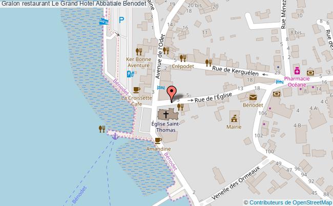plan Le Grand Hotel Abbatiale Benodet
