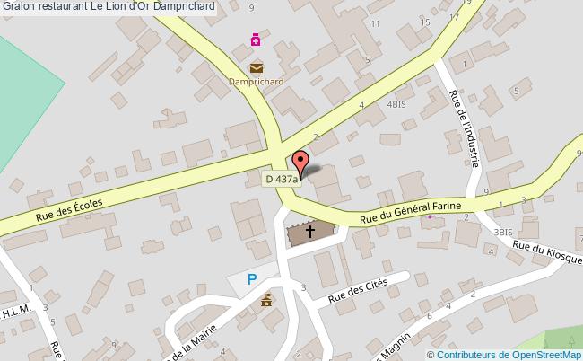 plan Le Lion d'Or Damprichard