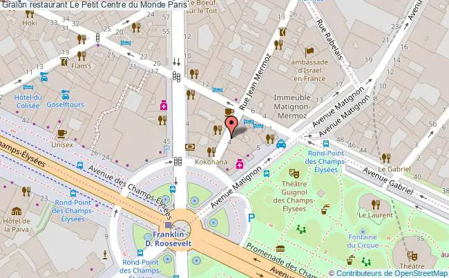 plan Le Petit Centre du Monde Paris