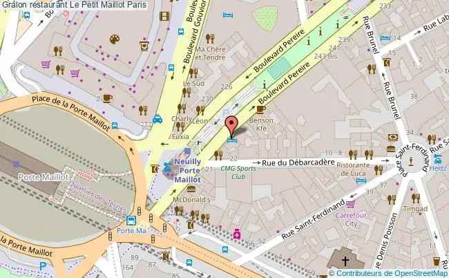 plan Le Petit Maillot Paris