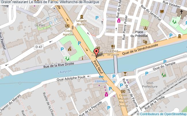 plan Le relais de Farrou Villefranche-de-Rouergue