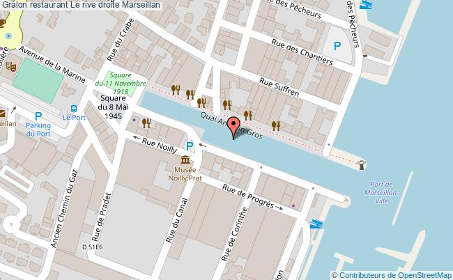 plan Le rive droite Marseillan