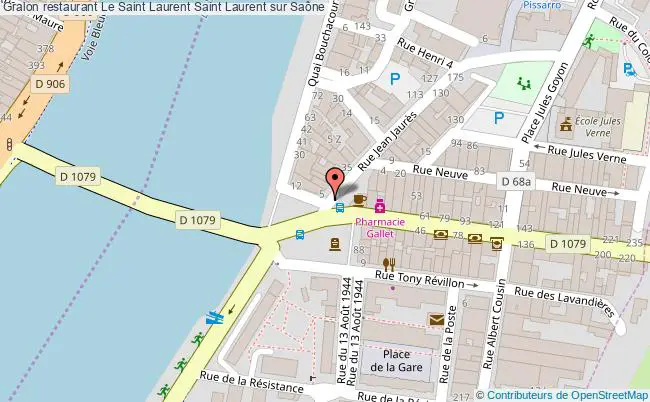plan Le Saint Laurent Saint Laurent sur Saône