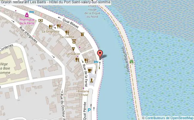 plan Les Bains - Hôtel du Port Saint-valery-sur-somme