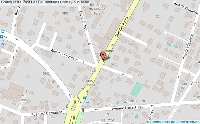 plan Les Feuillantines Croissy-sur-seine