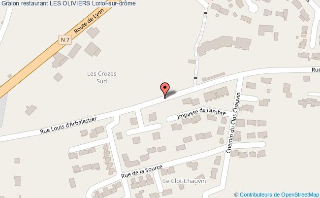 plan LES OLIVIERS Loriol-sur-drôme