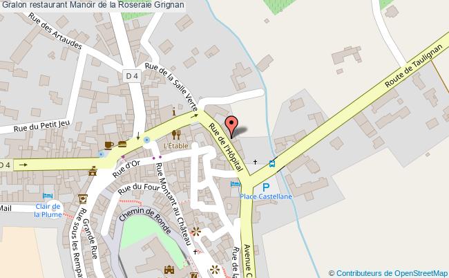 plan Manoir de la Roseraie Grignan