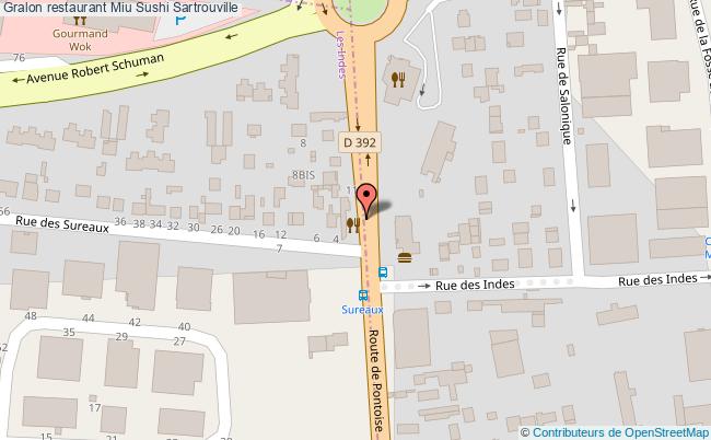 plan Miu Sushi Sartrouville