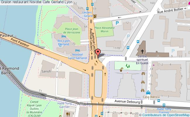 plan Novotel Cafe Gerland Lyon