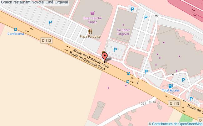 plan Novotel Café Orgeval