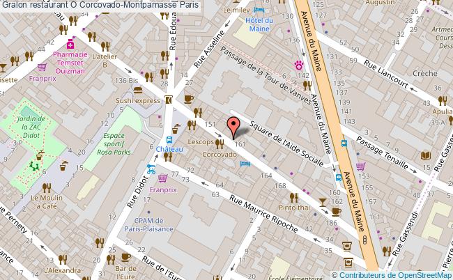 plan O Corcovado-Montparnasse Paris