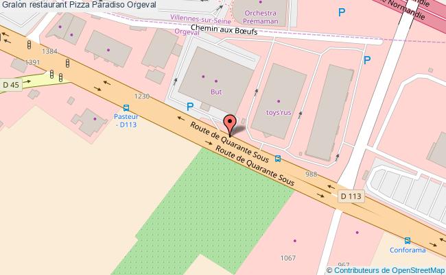 plan Pizza Paradiso Orgeval