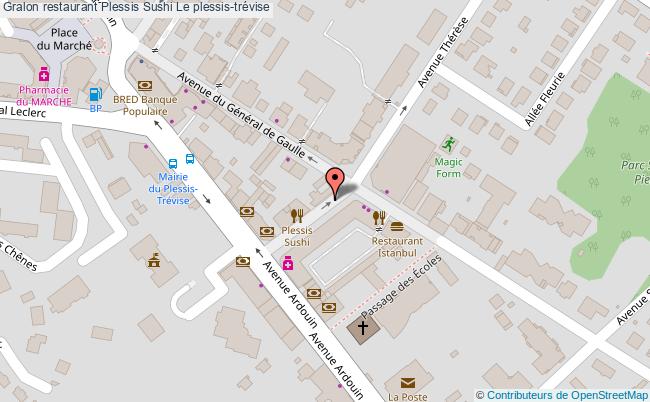 plan Plessis Sushi Le plessis-trévise