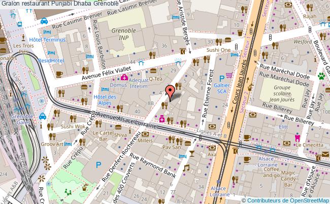 plan Punjabi Dhaba Grenoble