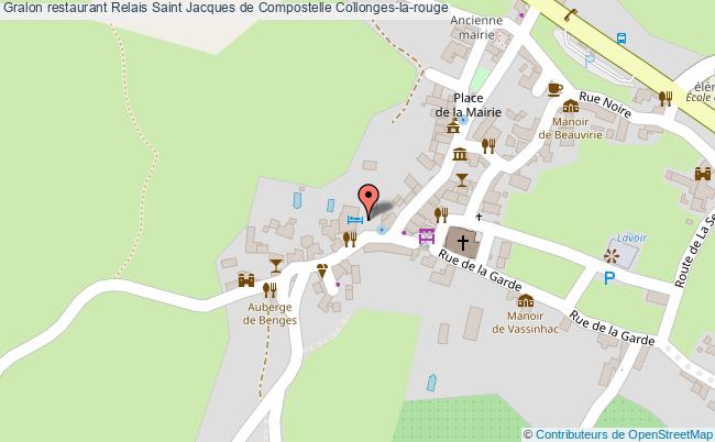 plan Relais Saint Jacques de Compostelle Collonges-la-rouge
