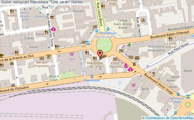 Restaurant Republique Cote Jardin Nantes