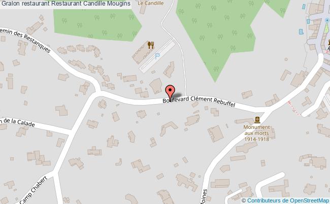 plan Restaurant Candille Mougins