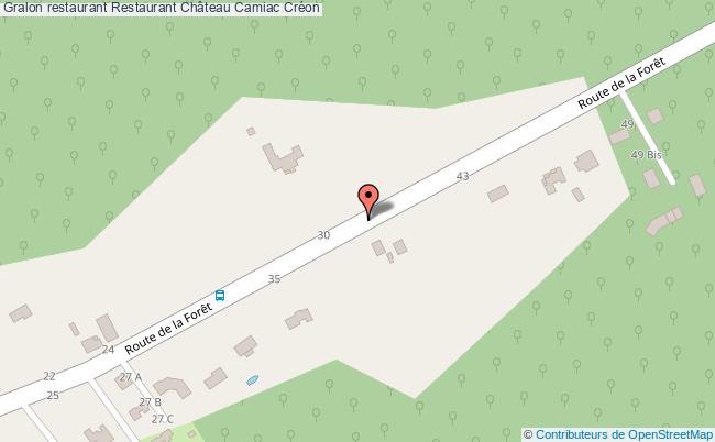 plan Restaurant Château Camiac Créon