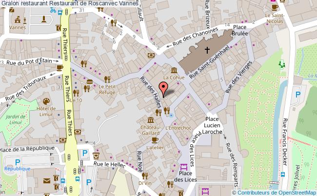 plan Restaurant de Roscanvec Vannes
