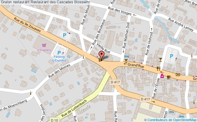 plan Restaurant des Cascades Stosswihr