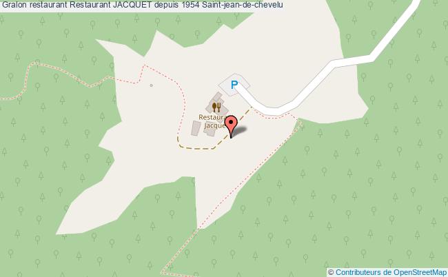 plan Restaurant JACQUET depuis 1954 Saint-jean-de-chevelu