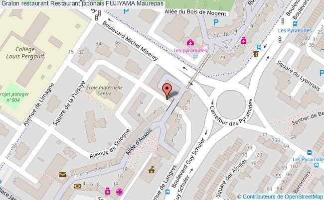 plan Restaurant japonais FUJIYAMA Maurepas