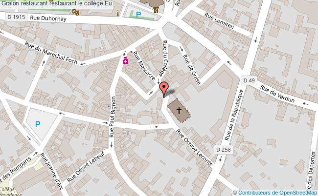 plan restaurant le collège Eu