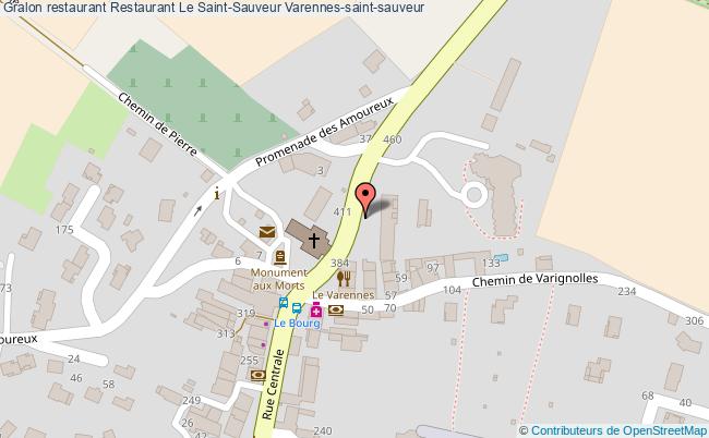 plan Restaurant Le Saint-Sauveur Varennes-saint-sauveur