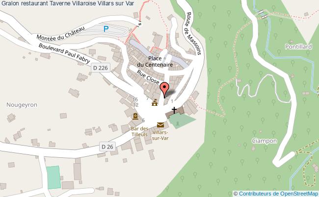 plan Taverne Villaroise Villars sur Var